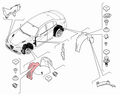 Alfa Romeo  Protection. Part Number 50567336